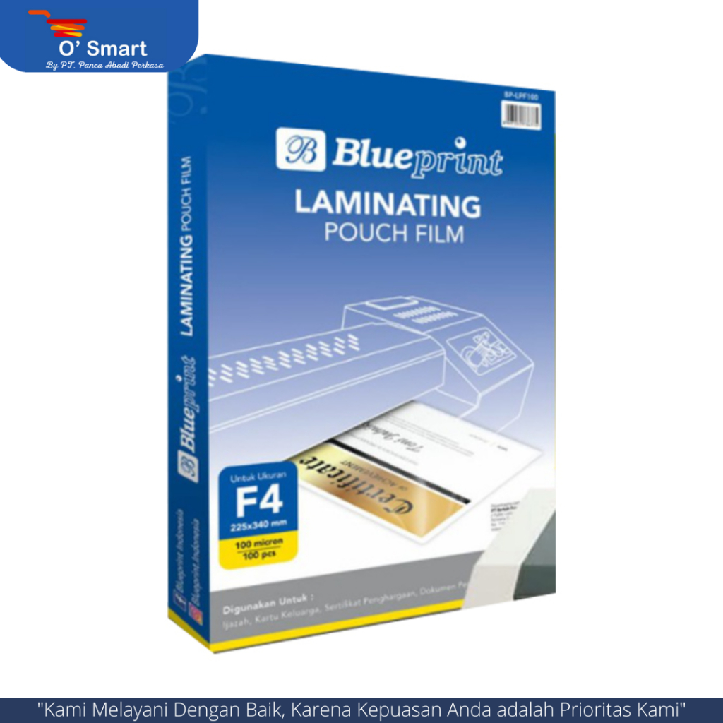 Jual BLUEPRINT Plastik Laminating Ukuran A4 / F4 Shopee Indonesia