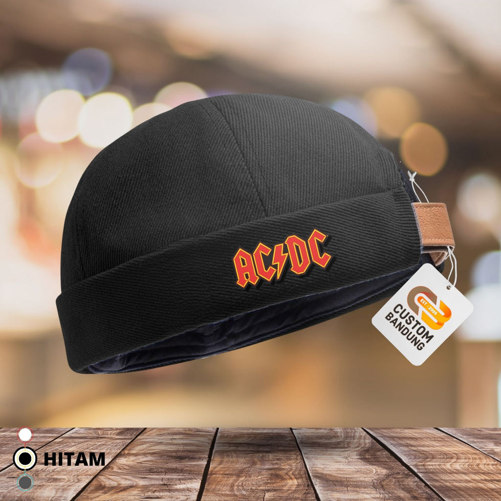 Peci Miki Hat Topi Pria ACDC Peci Miki hat Topi Miki hat Anak Dewasa Topi  Brimless Premium - Main Image