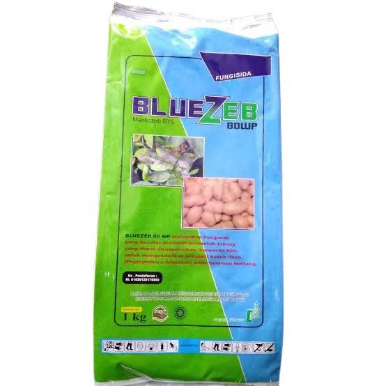 Jual Fungisida Bluezeb 80 WP 1 Kg Dithane 80 WP Mankozeb 80% | Shopee ...