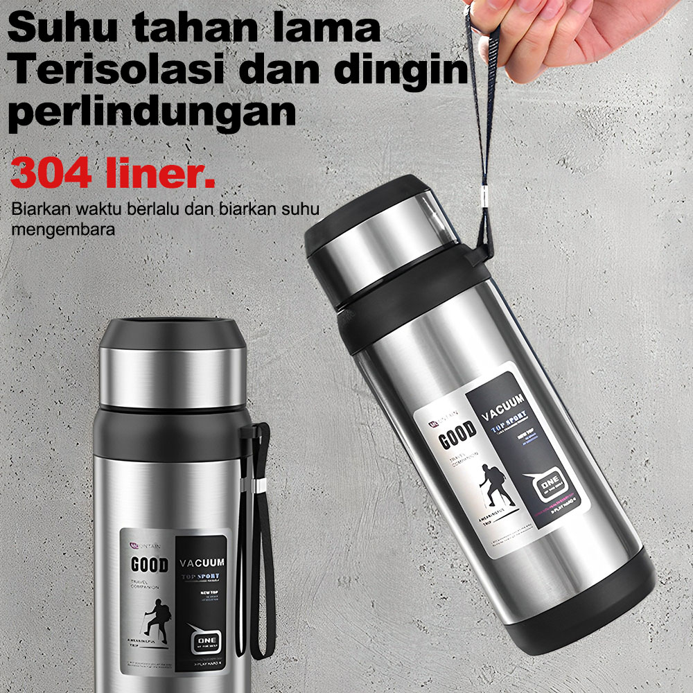 Jual Termos Air Panas Liter Led Display Stainless Vacuum Flask