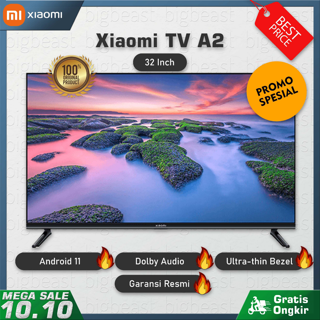 Jual Xiaomi Tv A2 32 Inch Smart Hd Android 11 Garansi Resmi Shopee