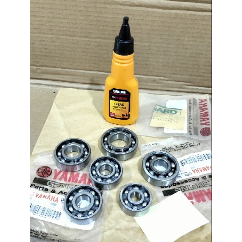 Jual Bearing rasio gardan set 6pcs yamaha nmax Aerox Lexi plus oli ...