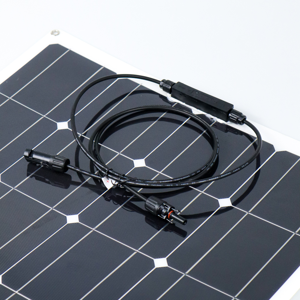 Jual Flexible Solar Panel 100W 540 x 3 x 1060mm 12V Hitam BPS32 PV ...
