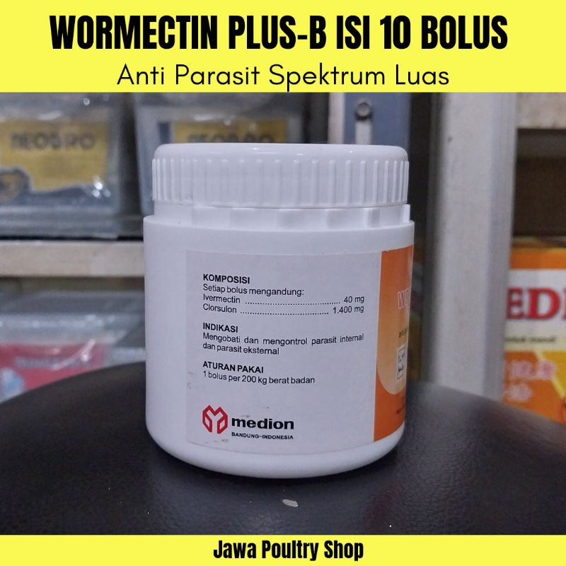 Jual WORMECTIN PLUS BOLUS ORIGINAL ISI 10 BOLUS - Anti Parasit Luar dan ...