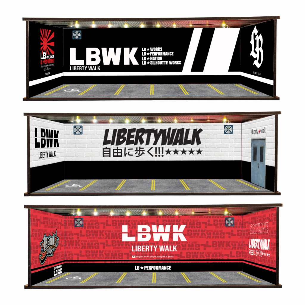 Jual KARIMAKE DIORAMA Garasi 1/64 GARAGE LIBERTY WALK LBWK | Shopee