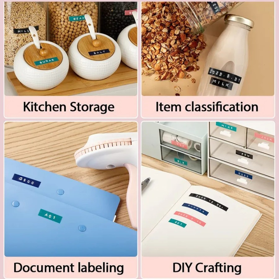 Jual NS - Label Maker Emboss 3D Stiker Label DIY Print Manual E975 ...