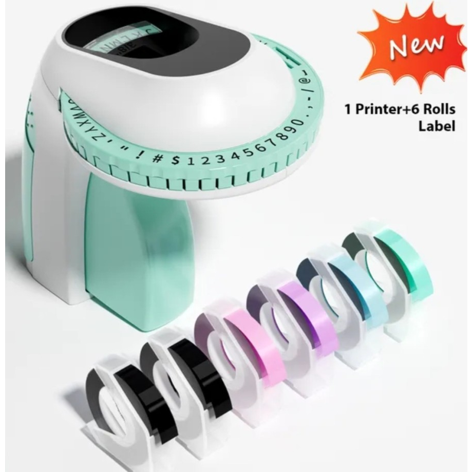 Jual MH-Label Maker Emboss 3D Stiker Label DIY Print Manual E975 ...