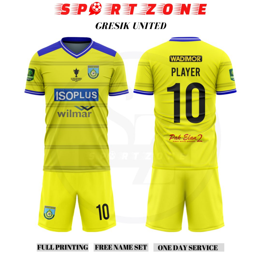 Jual Jersey baju bola GRESIK UNITED Liga 2 Indonesia 2023 2025