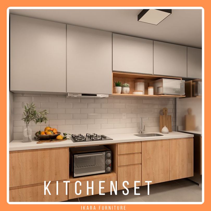 Jual [JAMINAN TERMURAH] Kitchen set HPL/Kitchen set minimalis/Lemari