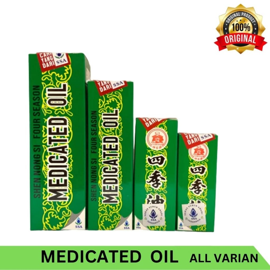 Jual Four Season Medicated Oil 20ml Meredakan Gejala Flu Perut Kembung