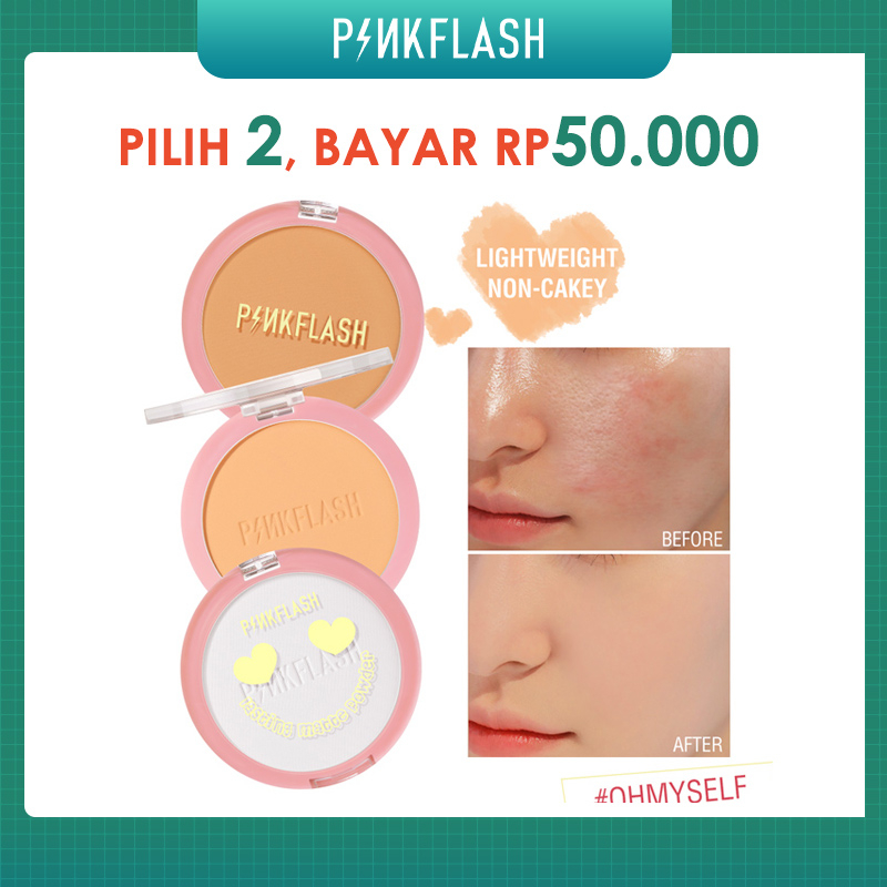 Jual PINKFLASH #OhMySelf Pressed Powder Compacts Lasting Matte ...