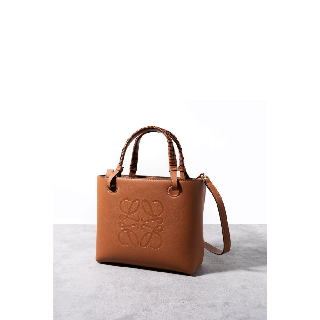 Mini Anagram Tote in classic calfskin