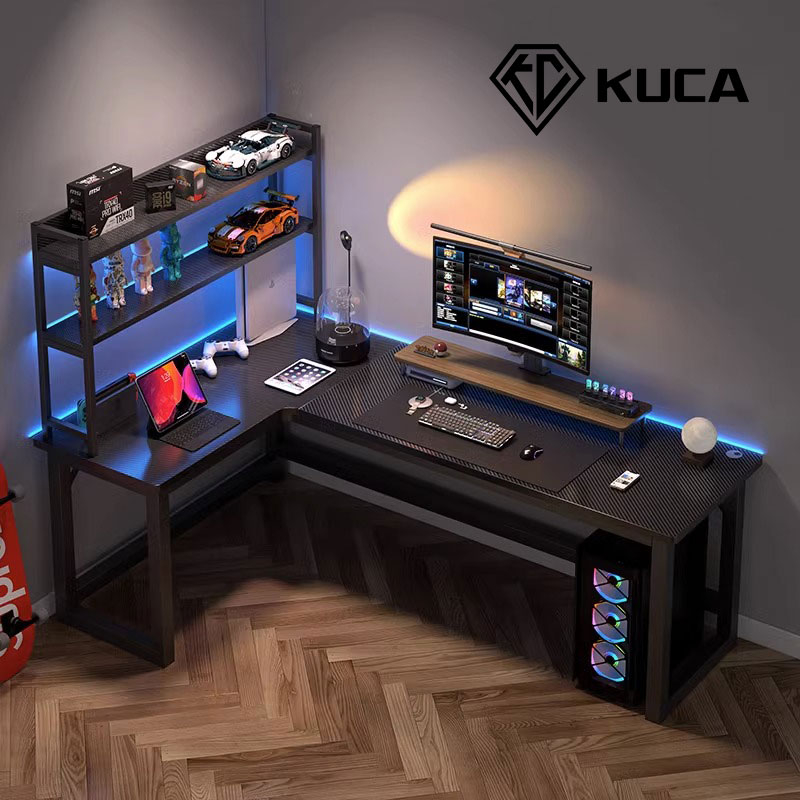 Jual KUCA Meja Gaming Karbon Serat Meja Gaming Meja Komputer Meja