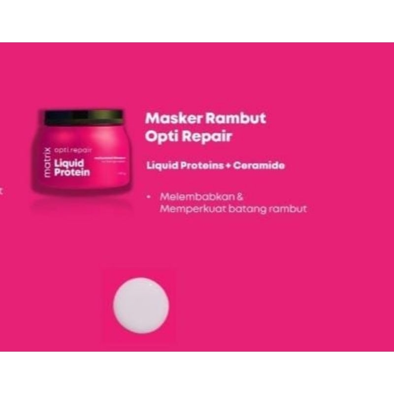 Jual Matrix Opti Repair Liquid Protein Masker 490ml | Shopee Indonesia