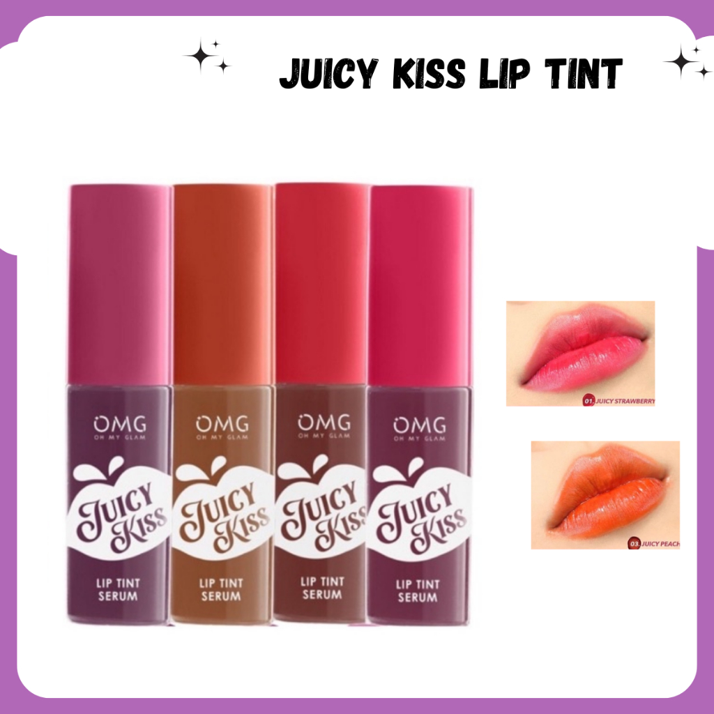 Jual OMG Oh My Glam Juicy Kiss Lip Tint Serum Serum Bibir Liptint