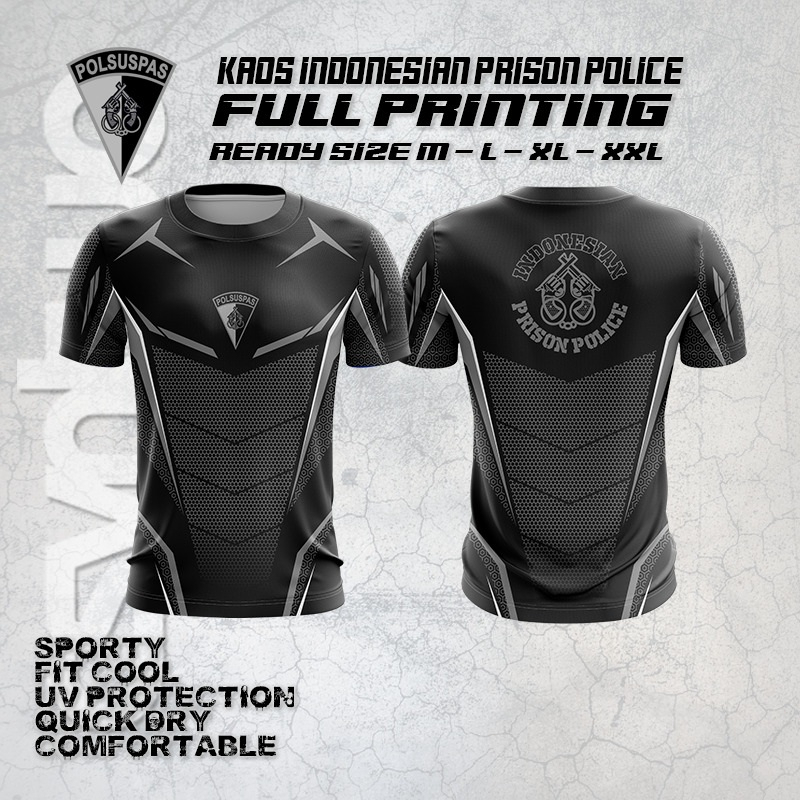 Jual Kaos Jersey Indonesian Prison Police Fullprinting Polsuspas