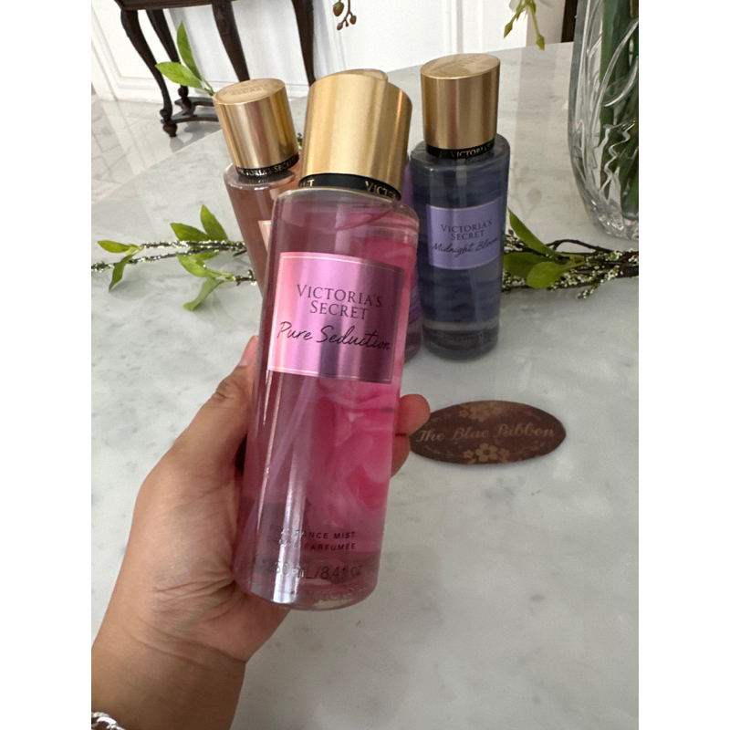NEW PACKAGING VICTORIA SECRET SIGNATURE BODY MIST MIDNIGHT BLOOM BARE  VANILLA PURE SEDUCTION VELVET PETALS PEAR GLACE STRAWBERRY  CHAMPANGE