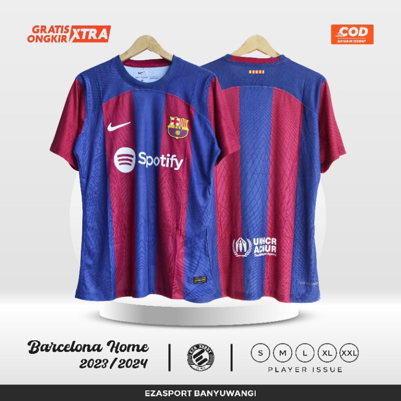 Jual JERSEY BARCA HOME OFFICIAL 2024 PLAYER ISSUE Shopee Indonesia