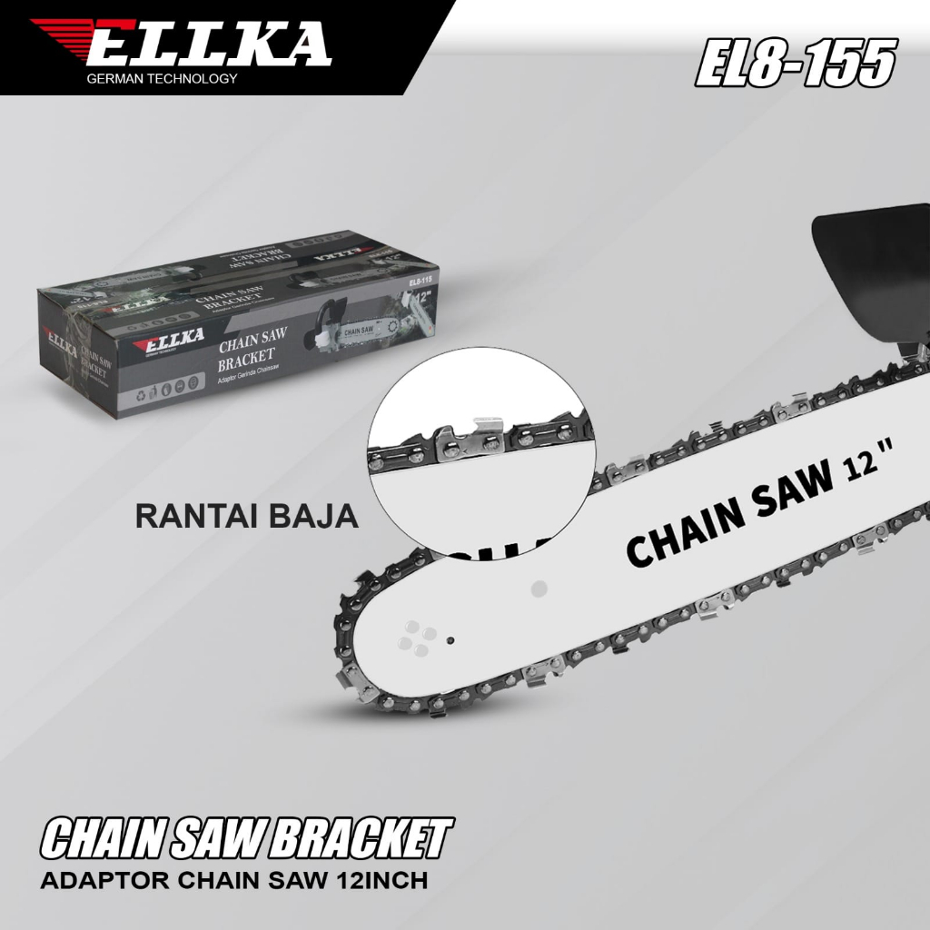 Jual Adapter ChainSaw 12inch gergaji senso mini chain saw stand ELLKA ...