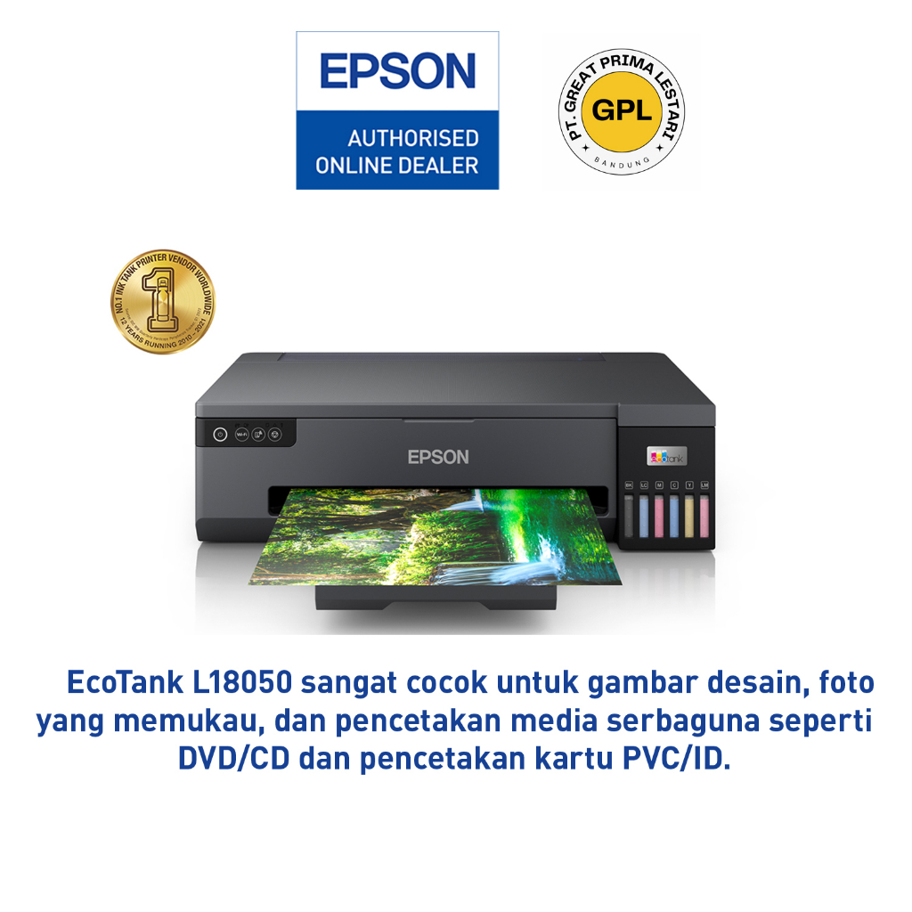 Jual Printer Epson L18050 L18050 A3 Wi Fi Photo Quality 6 Warna Epson Ecotank L18050 Shopee 1119