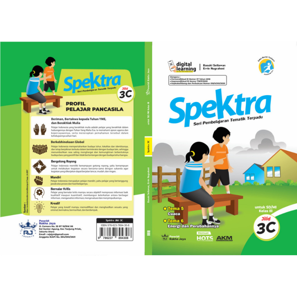 Jual Buku Spektra Tematik Kelas 3 SD/MI Jilid C: Tema 5 dan 6 | Shopee ...