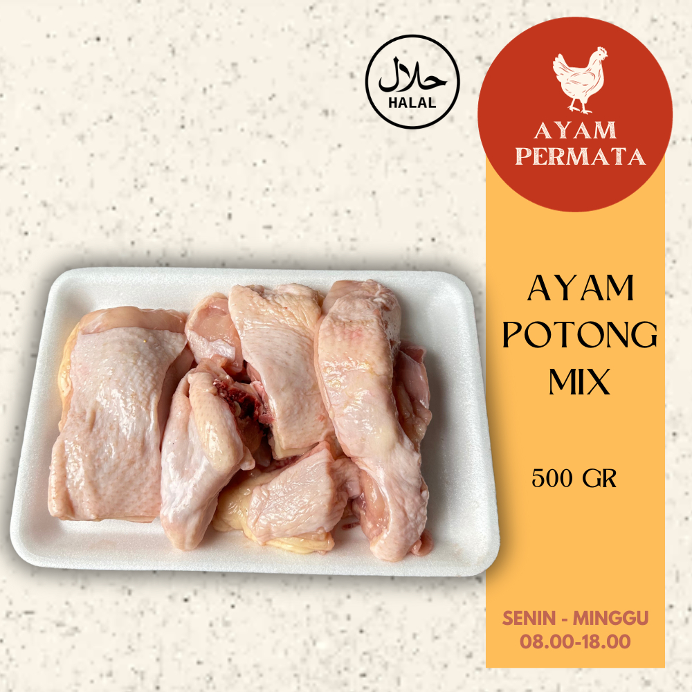 Jual Ayam Potong Mix Campur Potongan Berat 500gr - Parting Ayam Negri ...