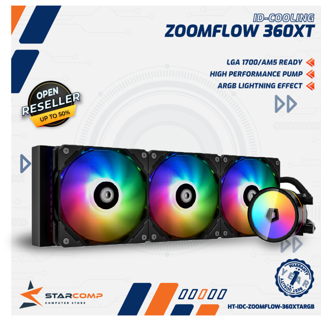 Jual ID-COOLING ZOOMFLOW 360 XT ARGB AIO Liquid Water Cooling IDCOOLING ...
