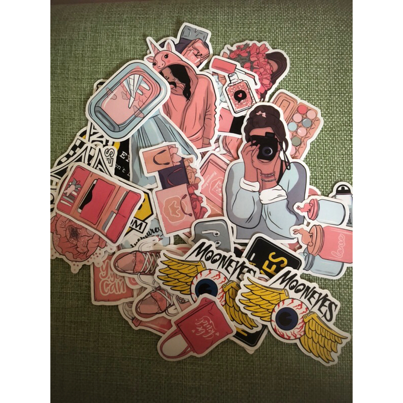 Jual 48PCS RANDOM STIKER DIE CUT TUMBLR AESTHETICS | Shopee Indonesia