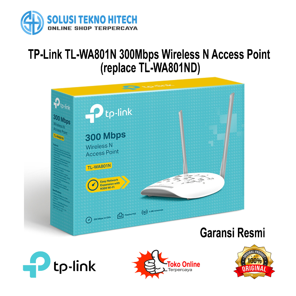 Jual TP-Link TL-WA801N 300Mbps Wireless N Access Point (replace TL ...