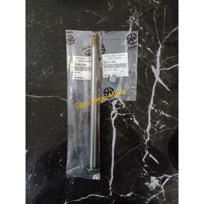 Jual mur dan as roda belakang ninja r ss 150 original kawasaki | Shopee ...