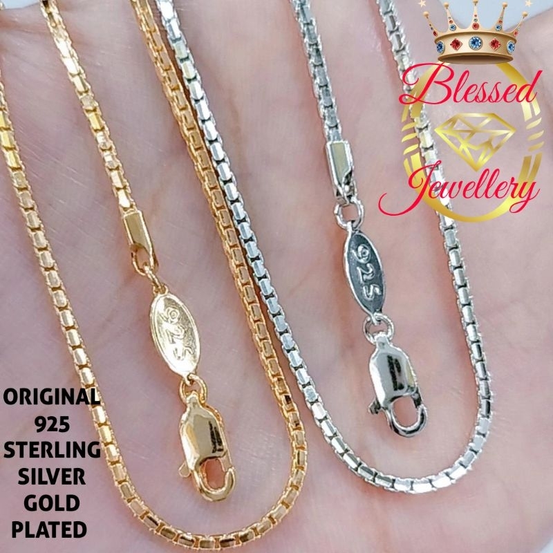 Jual KALUNG PERAK ASLI 925 LAPIS EMAS MODEL ITALI SANTA 65CM | Shopee
