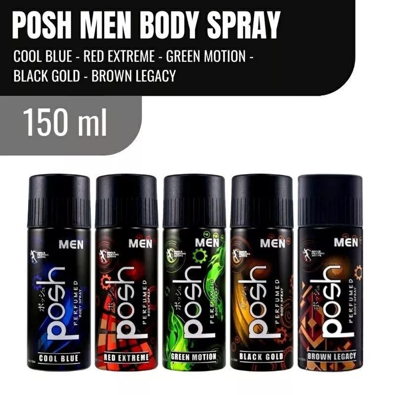 Jual Posh Men Body Spray 150ml Shopee Indonesia