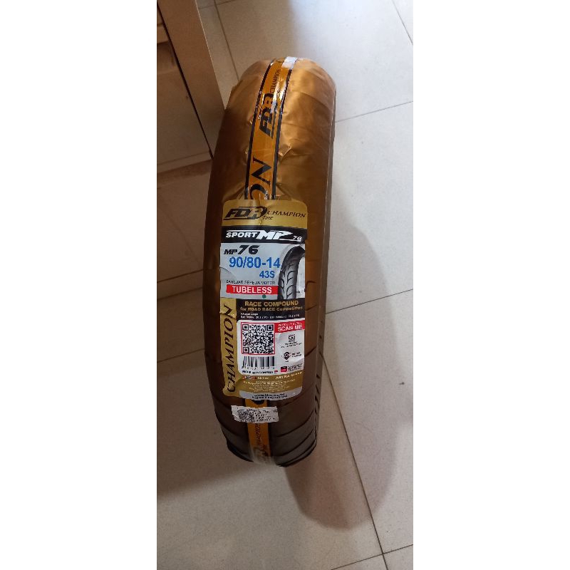 Jual Ban luar sport mp76 90/80-14 merk fdr | Shopee Indonesia