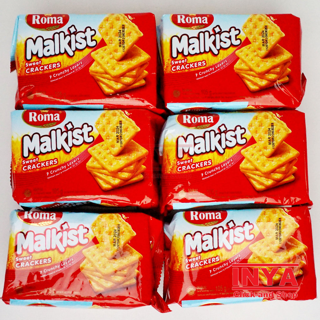 Jual Roma Malkist Sweet Crackers 6x105gr Pack - Biscuits | Shopee Indonesia