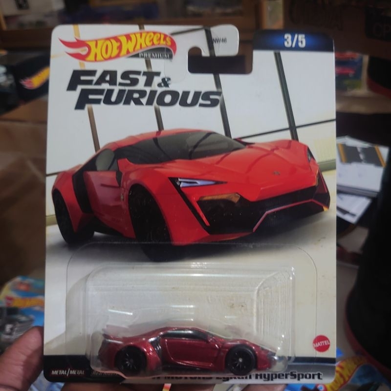 Voiture Miniature Hot Wheels Fast & Furious - Lycan Hypersport Dominic Toretto #3/5 - 1/64