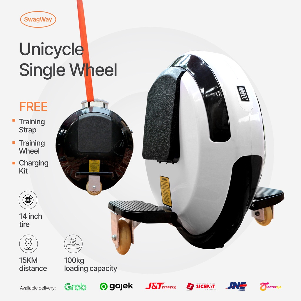 Jual Single wheel One Wheel WITH BLUETOOTH LED Smart Balancing 14inch ...