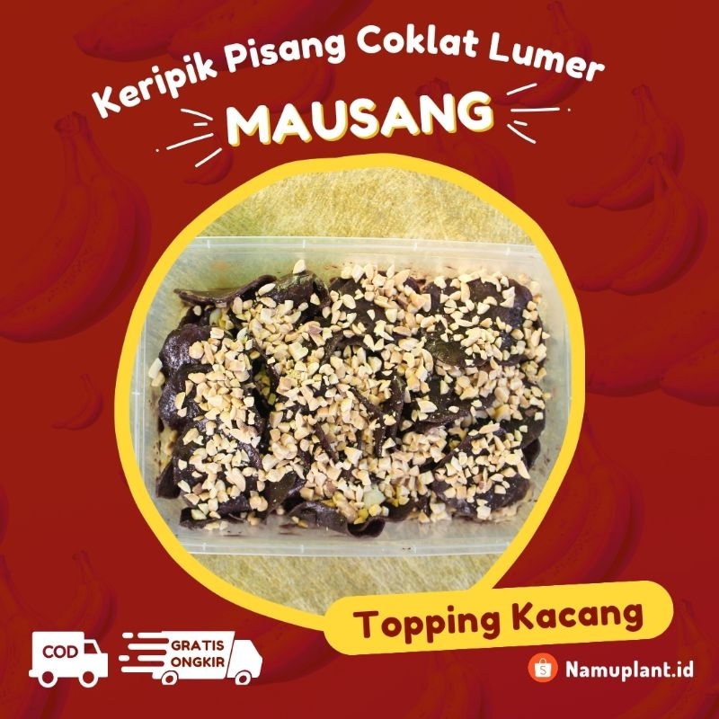 Jual Keripik Pisang Coklat Lumer - Banana Chips Aneka Topping | Shopee ...