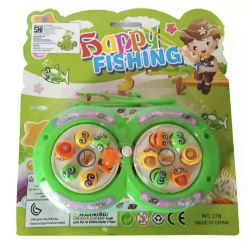 AA Toys Mainan Anak Fishing Game Small 4 Kolam - Mainan Pancingan Ikan  Magnet 4 Kolam