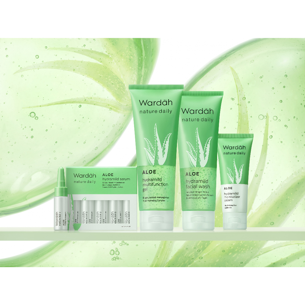 Jual WARDAH Nature Daily Aloe Vera Hydramild SERIES Facial Wash / Multifunction Gel
