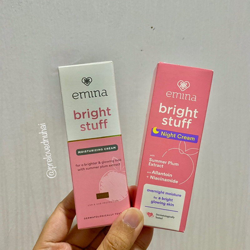 Jual PROMO! Bundling EMINA Day and Night cream Bright stuff Krim