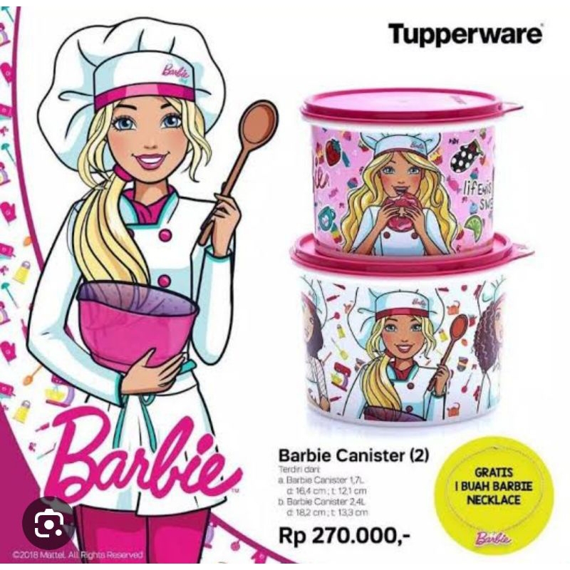 Jual Barbie Canister Tupperware | Shopee Indonesia