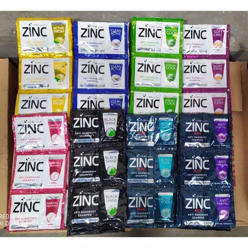 Jual SHAMPOO ZINC Per renteng (12scht) | Shopee Indonesia