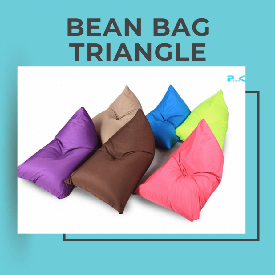 Jual Bean Bag Triangle Cover Only Dewasa Waterproof Beanbag Model