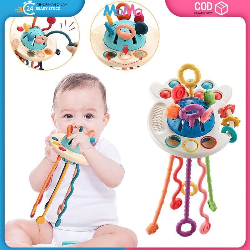 Jual Mainan Edukasi Bayi Multifungsi Pop It Teether Sensorik Teether