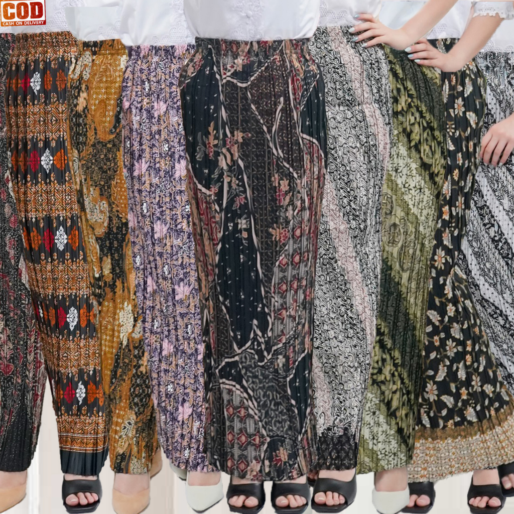 Jual Rok Jadi Kebaya Plisket Premium Full Karet Aneka Model Dan Warna ...