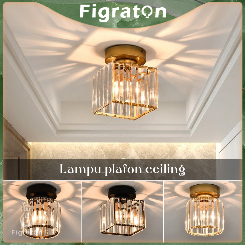 Jual Lampu Plafon Kristal Minimalis Lampu Hias Plafon Kristal Kotak ...