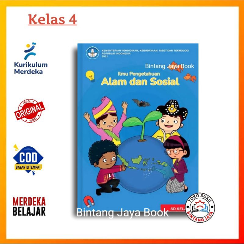 Jual Buku Ilmu Pengetahuan Alam dan Sosial IPAS Kelas 4 Kurikulum ...