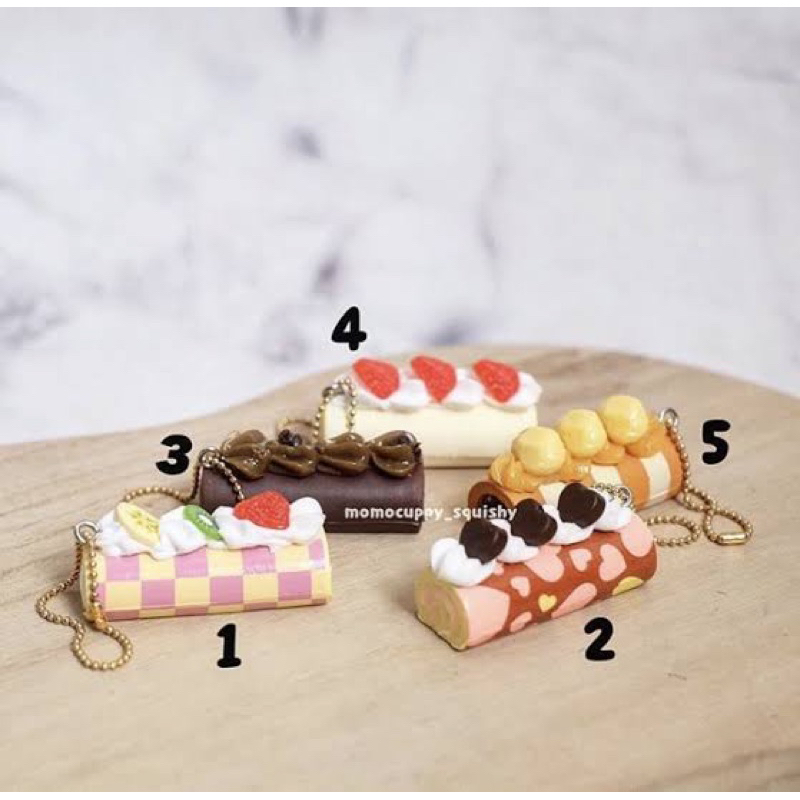 Jual PROMO NEW GACHAPON squishy cake roll ORIGINAL JAPAN Shopee Indonesia
