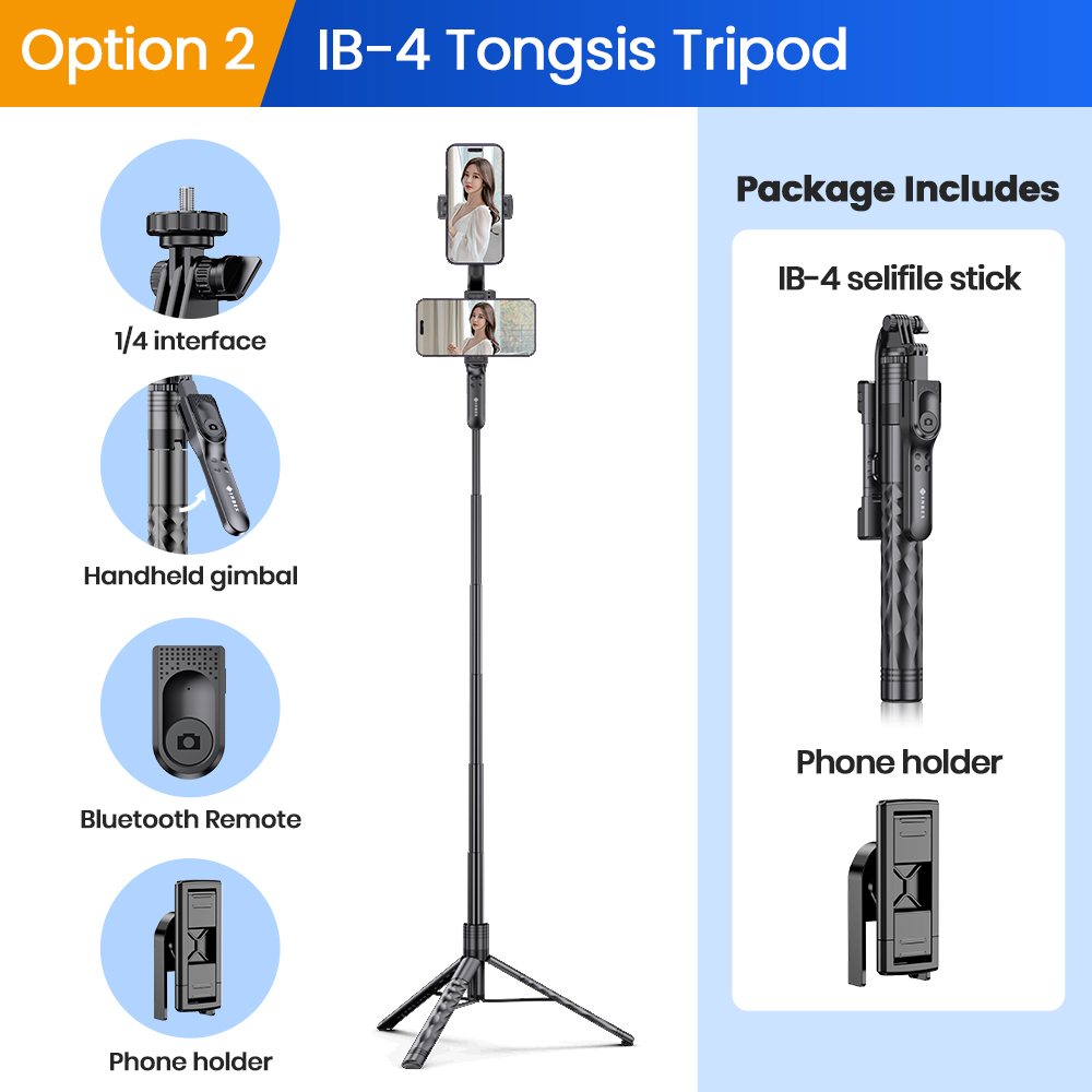 Jual Inbex Ib Tongsis Tripod Bluetooth Remote With Video Light Selfie