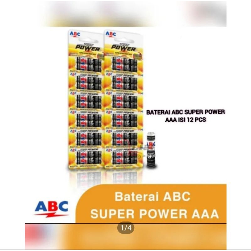 Jual Baterai Abc R Aaa Super Power Isi Pcs Original Shopee Indonesia